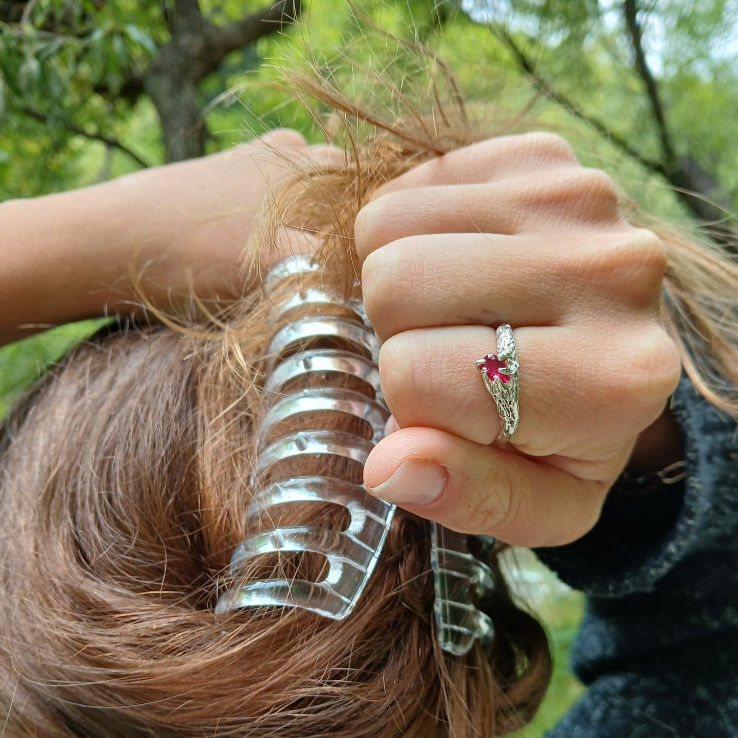 The Scarlet Stream Ring (Unique Piece)